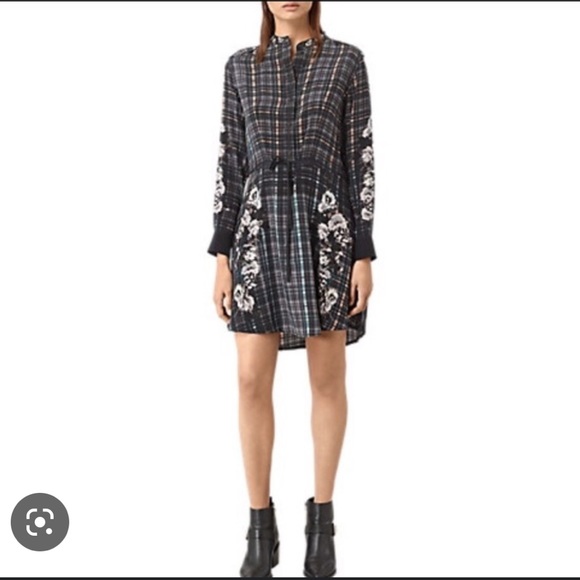 All Saints silk dress - Picture 1 of 7